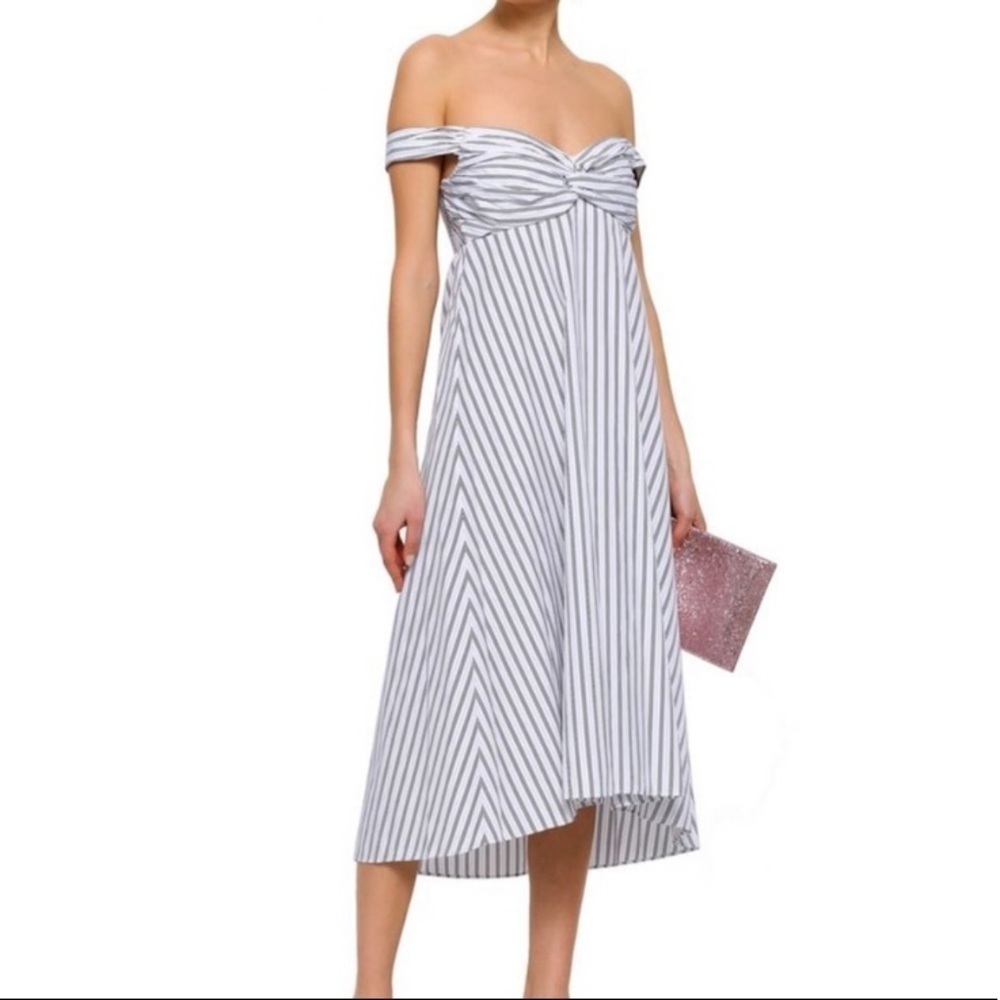 A.L.C. Arsenio striped off shoulder dress size 4 NWT